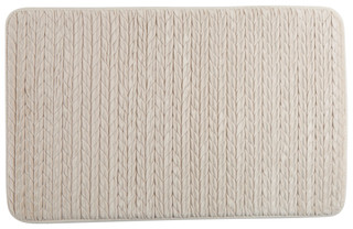 Thumbnail 1: Aura 20x32 Basket Weave Memory Foam Bath Rug 