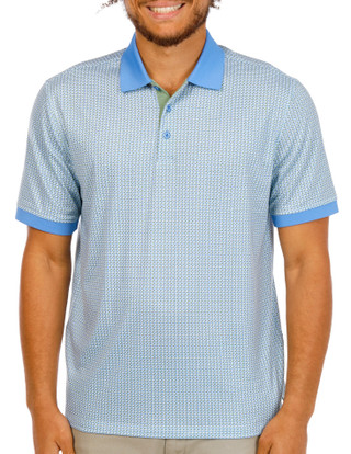 Thumbnail 1: Nick Graham Men's Short Sleeve Pinwheel Golf Polo Shirt 