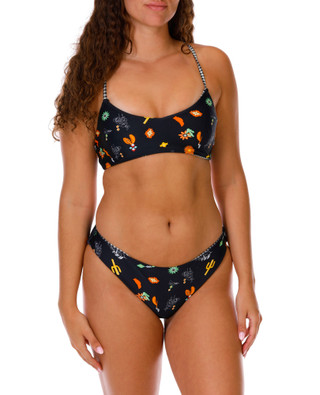 Thumbnail 3: Cyn & Luca Juniors Reversible Laced Back Bikini Top 