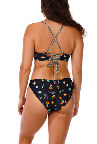 Thumbnail 4: Cyn & Luca Juniors Reversible Laced Back Bikini Top 