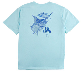 Thumbnail 3: Guy Harvey Men's Short Sleeve Performance T-Shirt 