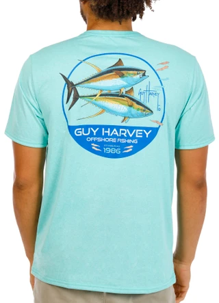 Thumbnail 1: Guy Harvey Men's Short Sleeve Performance T-Shirt 