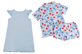 Thumbnail 2: Rene Rofe Little Girls 3 Pc Print Pajama Set 