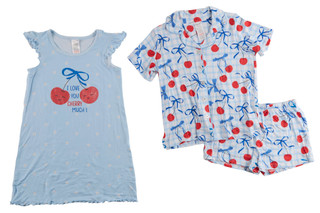 Thumbnail 1: Rene Rofe Little Girls 3 Pc Print Pajama Set 