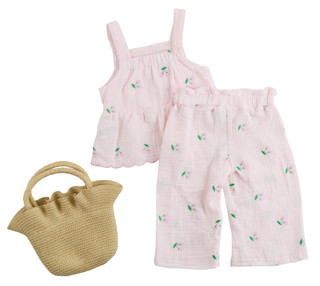 Thumbnail 2: RACHEL ZOE Baby Girls 3 Pc Cotton Gauze Set 