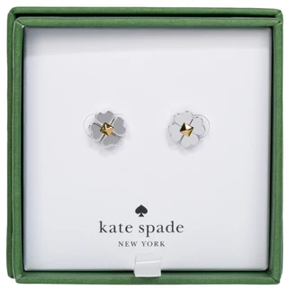 Thumbnail 1: KATE SPADE Silver Tone Stud Earrings 