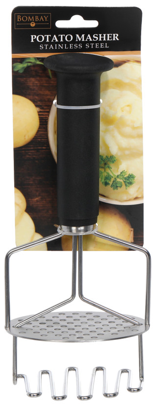 Thumbnail 1: Bombay 9.5 in Stainless Steel Potato Masher  