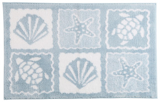 Thumbnail 1: Nautica 20x32 Sea Stamp Bath Rug 