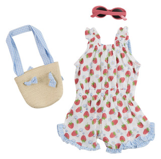 Thumbnail 3: RACHEL ZOE Baby Girls 3 Pc Romper and Accessory Set 