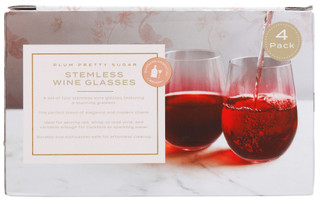 Thumbnail 2: Plum Pretty Sugar 4 Pk Stemless Wine Glasses  