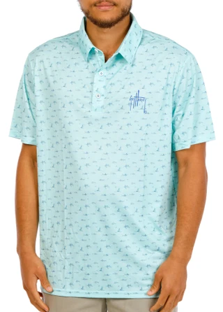 Thumbnail 1: Guy Harvey Men's Short Sleeve Knit Polo Shirt 