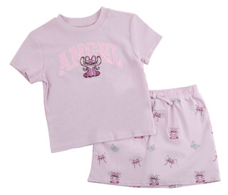 Thumbnail 1: Disney Big Girls 2 Pc Short Sleeve Tee & Skort Set 