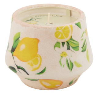 Thumbnail 1: Ember Glow 14 oz Single Wick Lemon Blossom Candle 