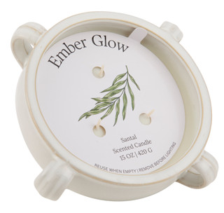 Thumbnail 2: Ember Glow 15 oz Santal Scented Single Wick Candle  