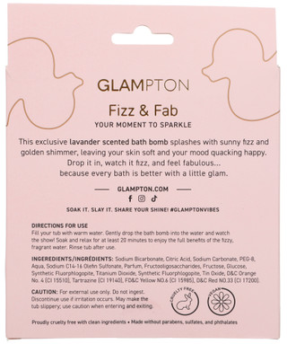 Thumbnail 2: Glampton Miss Ducky Lavender Scent Bath Bomb  