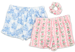 Thumbnail 1: Lili Gaufrette Girls  Pc Sleep Shorts w/ Hair Scrunchie 