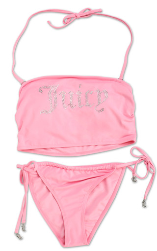 Thumbnail 1: Juicy Couture Juniors 2 Pc Bandeau Bikini Swimsuit 