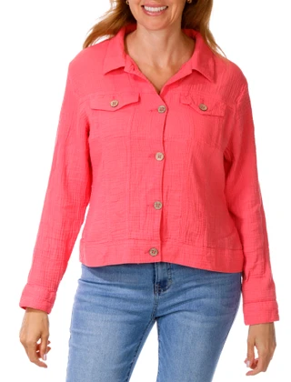 Thumbnail 1: Dash Women's Solid Button Down Top  