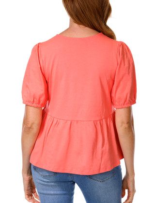 Thumbnail 2: Nautica Women's Peplum Triple Tie Front Top 