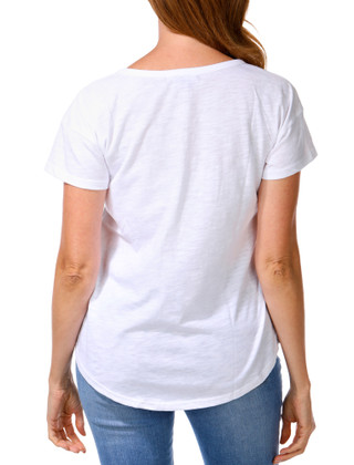 Thumbnail 2: Sable Sky Women's Lattice Neck Top 