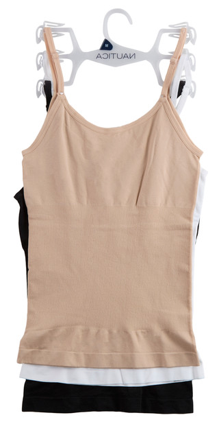 Thumbnail 2: Nautica Women's 3 Pk Seamless Shaping Reversible Camis 