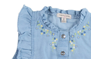 Thumbnail 3: Nanette Lepore Little Girls 2 Pc Button Down Top and Shorts Set 