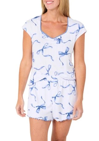 Thumbnail 2: LOFT Women's 2 Pc Pajama Shorts Set 