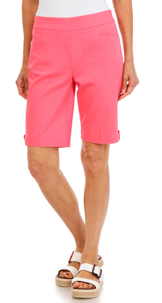 Thumbnail 4: Coral Bay Petite Gold Shell Hem Bermuda Shorts 