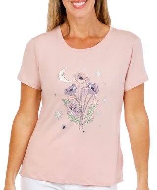 Thumbnail 1: C&C California Women's Short Sleeve Celestial Graphic Tee 