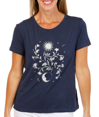 Thumbnail 1: C&C California Women's Short Sleeve Celestial Graphic Tee 