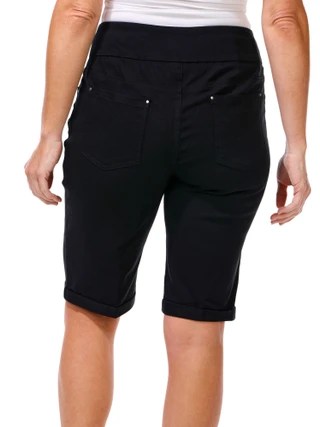 Thumbnail 2: Zac & Rachel Women's Roll Cuff Bermuda Shorts 