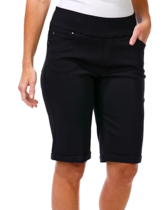 Thumbnail 1: Zac & Rachel Women's Roll Cuff Bermuda Shorts 