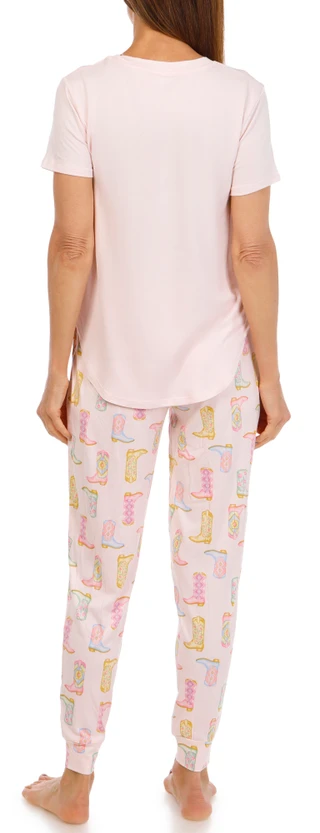 Thumbnail 3: JACLYN Women's 3 Pc Pajama Shorts Set 