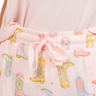 Thumbnail 4: JACLYN Women's 3 Pc Pajama Shorts Set 