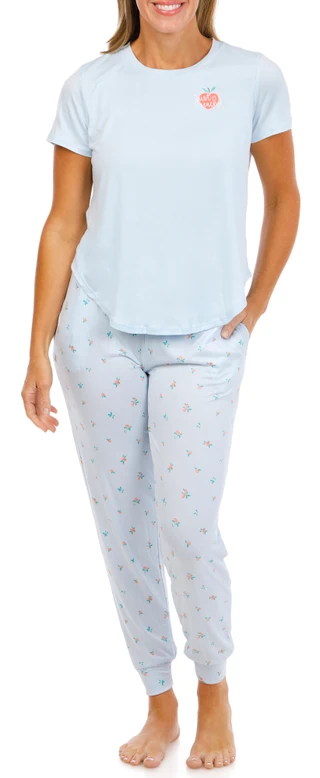 Thumbnail 1: JACLYN Women's 3 Pc Pajama Shorts Set 