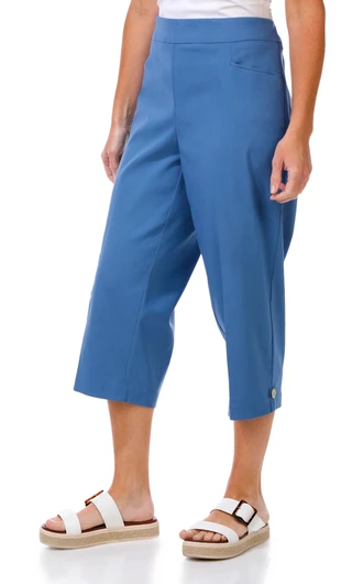 Thumbnail 1: Coral Bay Plus Mother Of Pearl Hem Capris 