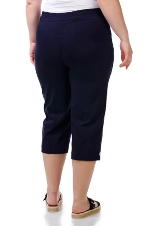 Thumbnail 2: Coral Bay Plus Mother Of Pearl Hem Capris 