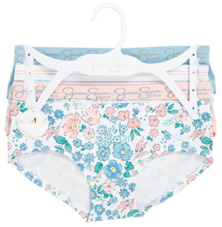 Thumbnail 1: Jessica Simpson Big Girls 4 Pk Seamless Hipster Panties 