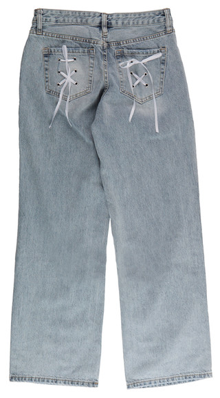 Thumbnail 2: YMI Juniors Brittany Low Rise Lace Pocket Jeans 