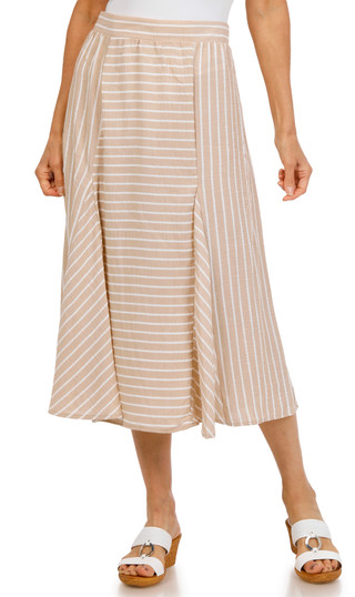Thumbnail 1: Cupio Women's Stripe Maxi Skirt 