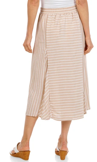 Thumbnail 3: Cupio Women's Stripe Maxi Skirt 