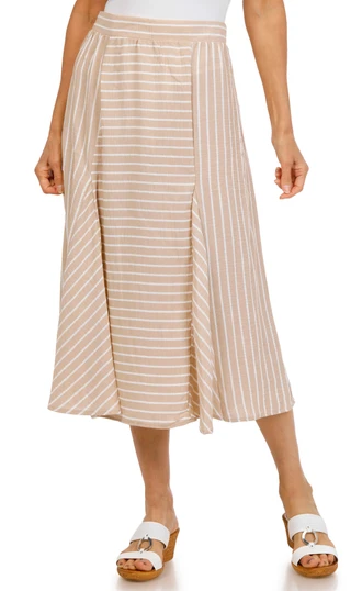 Thumbnail 1: Cupio Women's Stripe Maxi Skirt 