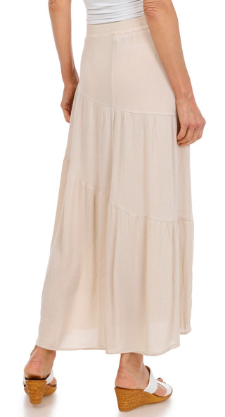 Thumbnail 2: AGB Women's Tiered Maxi Skirt 