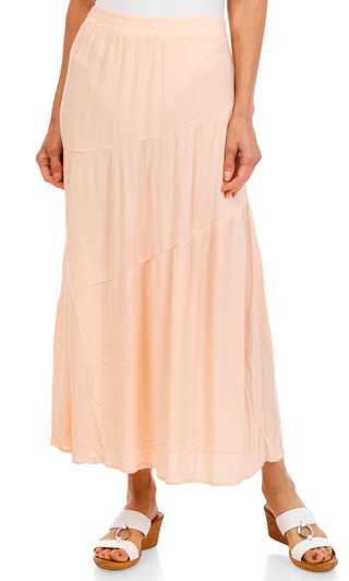 Thumbnail 1: AGB Women's Tiered Maxi Skirt 