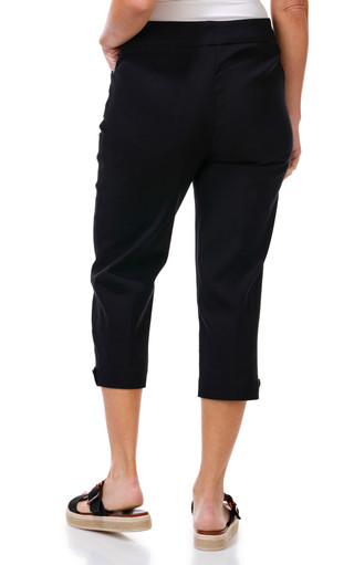 Thumbnail 2: Coral Bay Women's Gold Shell Hem Capris 