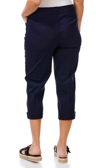 Thumbnail 3: Coral Bay Women's Gold Shell Hem Capris 