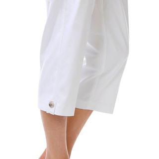 Thumbnail 2: Coral Bay Women's Solid Gold Shell Hem Capris 