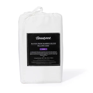 Thumbnail 4: Beautyrest 2-Pack Polybabmboo Pillowcase 