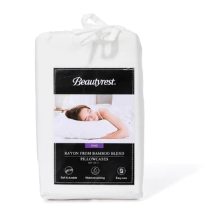 Thumbnail 1: Beautyrest 2-Pack Polybabmboo Pillowcase 