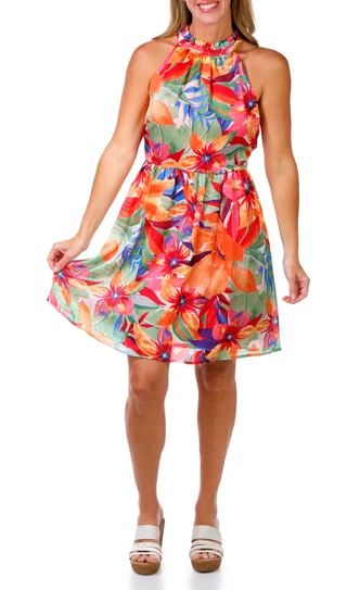 Thumbnail 1: Vince Camuto Women's Sleeveless Chiffon Pleated Dress 